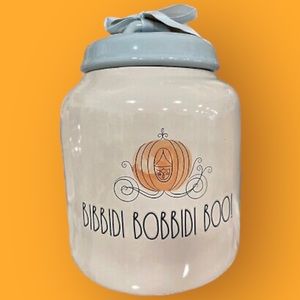 RAE DUNN Disney CINDERELLA Bibbidi Bobbidi Boo Oversized Ceramic Canister. NWT.